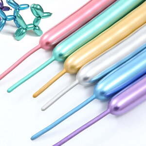 BTZO バルーンアート 100本セット マジックバルーン ひねる風船 細長い風船 飾り付け 誕生日会 イベント 結婚式 パーティー アソート