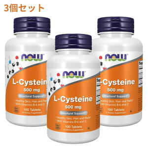 ���y�VNow Foods�����̔��X�� 3�Z�b�g L�V�X�e�C�� 500mg 100�� ���e �i�E�t�[�Y�yNow Foods�zL-Cysteine 500mg 100tablets