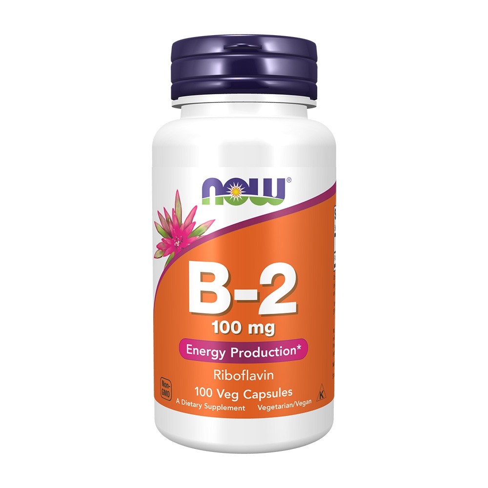  <br>ビタミンB-2 100mg 100粒 ベジカプセル ナウフーズ<br>B-2 100 mg, 100 Veg Capsules