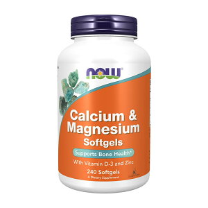 yVNow Foods̔X JVE}OlVE r^~D-3ƈ 240 \tgWF iEt[YyNow Foodsz Calcium & Magnesium 240 Softgels