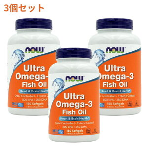 ���y�VNow Foods�����̔��X�� 3�Z�b�g �E���g���I���K3 180�� �\�t�g�W�F�� �i�E�t�[�Y DHA&EPA �h�R�T�w�L�T�G���_ �G�C�R�T�y���^�G���_ �I���K3�yNow Foods�zUltra Omega-3 180 Softgels