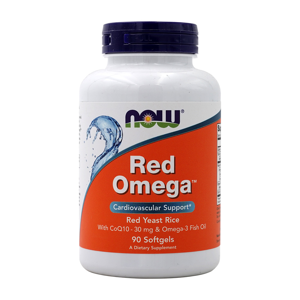  <br>レッドオメガ 有機紅麹配合＆CoQ10 90粒 ソフトジェル ナウフーズ<br>Red Omega Red Yeast Rice with CoQ10  Omega-3 Fish Oil 90 Softgels