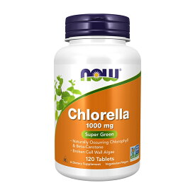 ★楽天Now Foods公式販売店★ クロレラ 1000mg 120粒 タブレット ナウフーズ【Now Foods】Chlorella 1,000 120 Tablets