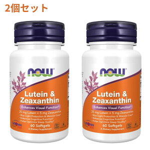 yVNow Foods̔X 2Zbg eC & [ALT` 60 \tgWF iEt[YyNow FoodszLutein & Zeaxanthin 60 Softgels
