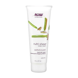 yVNow Foods̔X \[VY j[gVFCu VF[rON[ 237ml iEt[Y tFCXPA j Y EyNow FoodszSolutions Nutri-Shave Natural Shave Cream, 8 fl oz