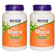 ★楽天Now Foods公式販売店★ 2個セット ローマカ 6倍濃縮 750mg 90粒 カプセル 生マカ オーガニック ナ…