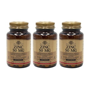�y���������z3�Z�b�g ���� 50mg 100�� �^�u���b�g�\���K�[�ySolgar�z Zinc 50 mg 100 Tablets 3set
