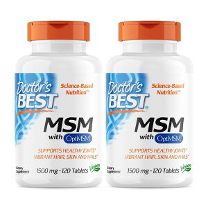 yz 2Zbg MSM 1500mg 120 ^ubg hN^[YxXgyDoctor's BestzMSM with OptiMSM, 1500 mg, 120 Tablets