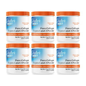 �y���������z 6�Z�b�g �s���A �R���[�Q�� �^�C�v1&3 200g �h�N�^�[�Y�x�X�g ���e�yDoctor's Best�zPure Collagen Types 1 & 3, 7.1 oz