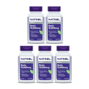 yz 5Zbg rI` 10000mcg 100 ^ubg r^~BQ e  ig[yNatrolzBiotin 10000 mcg, 100 Tablets