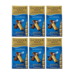 �y���������z 6�Z�b�g �`���R�o�[ �V�O�l�`���[ �~���N�`���R���[�g 8���� �~�j�o�[ 90g 1��11g �S�f�B�o ���َq �v���[���g ����� �Â��yGodiva�zSignature Milk Chocolate, 8 Mini Bars 3.1 oz