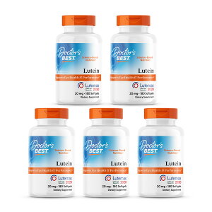 �y���������z 5�Z�b�g �x�X�g���e�C�� ���e�}�b�N�X 20mg 180�� �\�t�g�W�F�� �h�N�^�[�Y�x�X�g�yDoctor's Best�zBest Lutein Featuring Lutemax 20mg 180Softgels