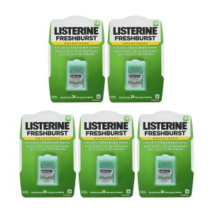 �y���������z 5�Z�b�g �|�P�b�g�p�b�N �u���X�X�g���b�v �t���b�V���o�[�X�g 24������ ���X�e���� �I�[�����P�A ���L �����^�сyListerine�zPocket Packs Breath Strips, Fresh Burst 24 Strips 5set