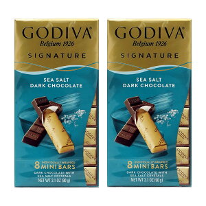 yz 2Zbg VOl`[ V[\g _[N`R[g 8 ~jo[ 90g SfBo Mtg NX}X v[g `R َqyGodivazSignature Sea Salt Dark Chocolate 8 Mini Bars,