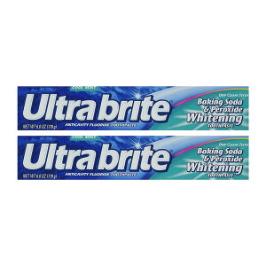�y���������z 2�Z�b�g �������� �E���g���u���C�g �x�[�L���O�\�[�_���y���L�T�C�h �z���C�g�j���O�������� 170g �R���Q�[�g�yColgate�zUltra brite Baking Soda & Peroxide Whitening Toothpaste 6 oz