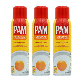 【送料無料】3個セット 油 オリジナル カノーラ油 ブレンド クッキングスプレー 340g パム 料理【PAM】Cooking Spray Original, 12 oz