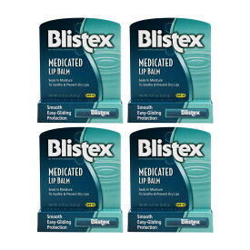 【送料無料】 4個セット リップバーム SPF15 4.25g ブリステックス 日焼け止め リップ【Blistex】Medicated Lip Balm, SPF 15 0.15 oz