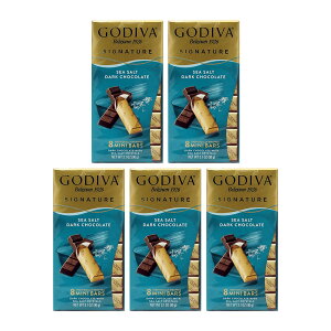 yz 5Zbg VOl`[ V[\g _[N`R[g 8 ~jo[ 90g SfBo Mtg NX}X v[g `R َqyGodivazSignature Sea Salt Dark Chocolate 8 Mini Bars,