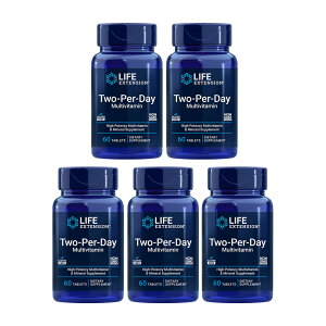 Life Extension, 5-SET Two-Per-Day Multivitamin, 60Tablets