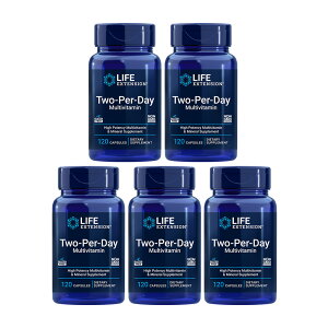 Life Extension, 5-SET Two-Per-Day Multivitamin, 120Capsules