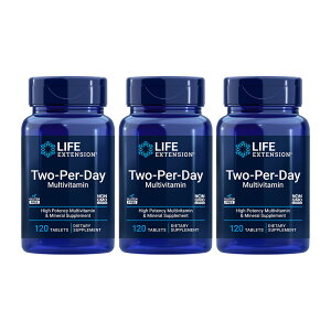 Life Extension, 3-SET Two-Per-Day Multivitamin, 120Tablets