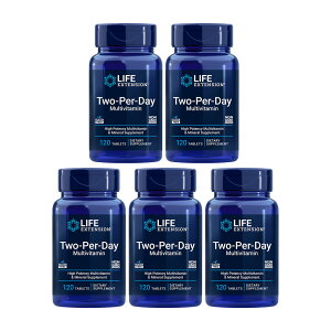 Life Extension, 5-SET Two-Per-Day Multivitamin, 120Tablets