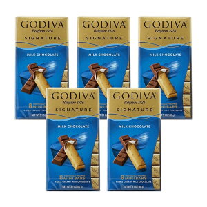 �y���������z 5�Z�b�g �`���R�o�[ �V�O�l�`���[ �~���N�`���R���[�g 8���� �~�j�o�[ 90g 1��11g �S�f�B�o ���َq �v���[���g ����� �Â��yGodiva�zSignature Milk Chocolate, 8 Mini Bars 3.1 oz