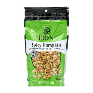 yz XpCV[ pvLV[h  J{`̎ ቖ 113g Gft[hyEden FoodszSpicy Pumpkin Dry Roasted Seeds Low Sodium 4 oz