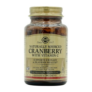 yz Nx[ r^~Cz 60 xWJvZ \K[ySolgarzNaturally Sourced Cranberry with Vitamin C, 60 Veg Capsules