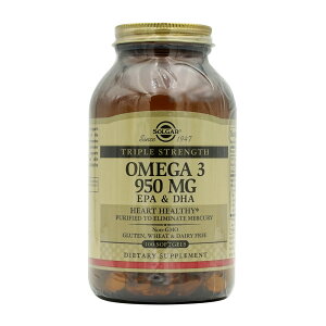 �y���������z�g���v���X�g�����O�X �I���K3 950mg EPA��DHA 100�� �\�t�g�W�F�� �\���K�[�ySolgar�zTriple Strength Omega 3 950 mg EPA & DHA, 100 Softgels