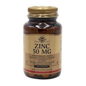 �y���������z���� 50mg 100�� �^�u���b�g�\���K�[�ySolgar�z Zinc 50 mg 100 Tablets