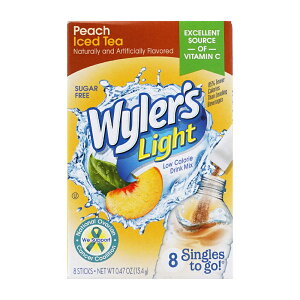 yz hN XeBbN s[`ACXeB[ VK[t[ 8{  C[YCg yWyler's LightzSingles to Go Drink Mix Peach Iced Tea Sugar Free 8 Sticks