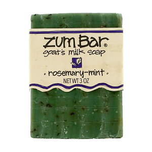 yz Yo[ M~N Ό [Y}[~g̍ 85g CfBSCh \[v Ō`΂ C  eyIndigo WildzZum Bar Goats Milk Soap Rosemary-Mint, 3 oz