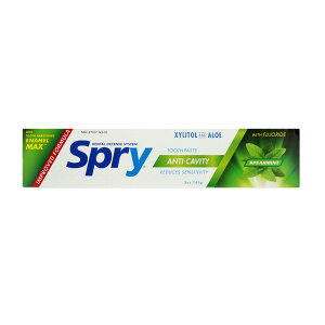 yz XvC LVg[ AG A`LreB  XsA~g 141g LVAyXlearzSpry Xylitol and Aloe Anti-Cavity Toothpaste with Fluoride Spearmint, 5 oz