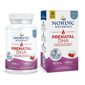 yz vi^ Dw DHA EPA Xgx[ 90 \tgWF mfBbNi`Y C`S yNordic NaturalszPrenatal DHA 830 mg DHA 480/EPA 205 + 400 IU Vitamin D3 Strawberry Taste, 90