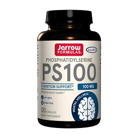 【送料無料】 PS100 ホスファチジルセリン 100mg 120粒 カプセル ジャローフォーミュラズ【Jarrow Formulas】 PS100 Phosphatidylserine 100 mg 120 Capsules