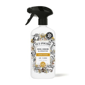 yz ybgpi L Xv[ RRibc 473ml v[v  jICyPoo-PourrizPet-Pourri Air + Fabric Dog Odor Eliminator Canine Coconut, 16 fl oz