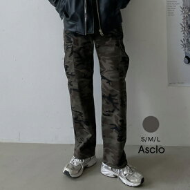 【SALE】ASCLO(エジュクロ)Dro Military Camouflage Pants (7211)韓国 韓国ファッション　カモフラ カーゴパンツ3rdspring2【7】※メール便不可【送料無料】