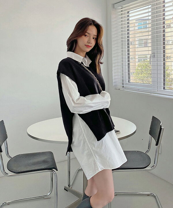 楽天市場 Sale Chuu チュー ロングシャツワンピース 1 6再販 韓国 韓国ファッション ワンピース シャツワンピース ビッグシャツ レイヤードレディース ファッション メール便不可 送料無料 送料無料 3rd Spring サードスプリング