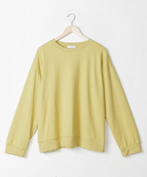 MERONGSHOP(メロンショップ)メロンコットンワイドトレーナー【8/8up_wo】韓国韓国ファッショントップストレーナーTシャツカットソーワイドゆったり大きいサイズオーバーサイズカラートレーナーペアルック双子コーデレディースファッション【5】※メール便不可