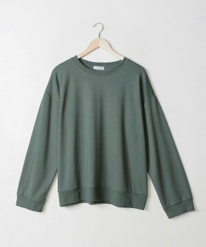 MERONGSHOP(メロンショップ)メロンコットンワイドトレーナー【8/8up_wo】韓国韓国ファッショントップストレーナーTシャツカットソーワイドゆったり大きいサイズオーバーサイズカラートレーナーペアルック双子コーデレディースファッション【5】※メール便不可