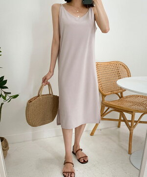 楽天市場 Michyeora ミチョラ サマービスチェワンピース 7 10up Go 韓国 韓国ファッション ワンピース キャミソールワンピース ビスチェ ミモレ丈 ベーシック サイドスリット スリット あす楽 メール便不可 3rd Spring サードスプリング