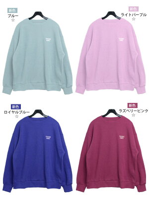 MICHYEORA(ミチョラ)ワンポイントロゴトレーナー10/4up】ブラックカーキベージュ黒緑秋冬長袖トレーナートップスワンポイントワンポイントロゴオルチャンレディースファッション韓国韓国ファッション【7】※メール便不可