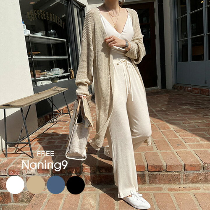 楽天市場 Naning9国内1位 Naning9 ナンニング 薄手ロングカーディガン 4 5up Go 韓国 韓国ファッション レディース 春 夏 人気 トレンド 流行 トップス 羽織り 3rd Spring サードスプリング