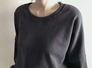 NANING9(ナンニング)ルーズフィットトレーナー【8/31up_go】韓国韓国ファッショントレーナー無地ボリュームスリーブトップスパフスリーブルーズフィットカジュアル秋ナンニングレディース【5】