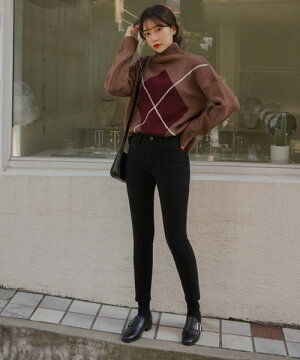 ユニーク韓国 ファッション 黒 スキニー 人気のファッションスタイル