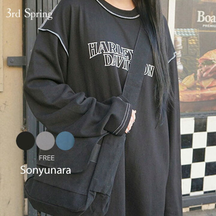 楽天市場 Sonyunara ソニョナラ カジュアル長袖tシャツ 3 6up Wo 韓国 韓国ファッション 韓国 インスタ 学生 ストリート カジュアル 長袖 ロンティー プリントtシャツ レタリングレディース ファッション メール便不可 3rd Spring サードスプリング