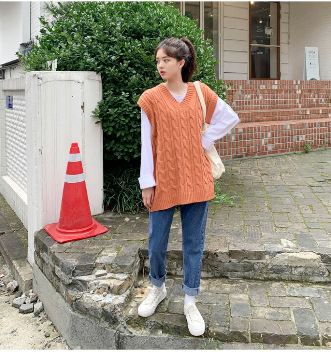 楽天市場 Sale Sonyunara ソニョナラ 大きめツイストベスト 6colors 韓国 韓国ファッション ベスト ニット ニットベスト ツイスト オーバーサイズ カジュアル レディース ファッション 9 14up Ka 5 3rd Spring サードスプリング