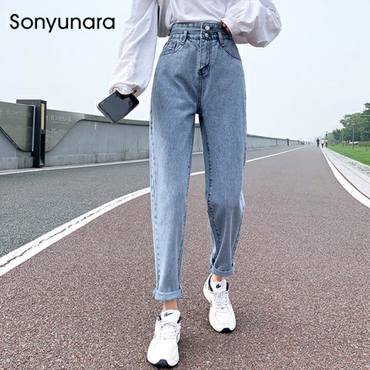楽天市場 Sonyunara ソニョナラ ツーボタンボーイフレンドデニムパンツ 3 22up Ka 韓国 韓国ファッション ボトムス ジーンズ ワイド ハイウエスト ストレート レディース 5 送料無料 3rd Spring サードスプリング