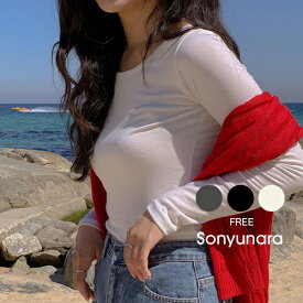 【SALE】SONYUNARA(ソニョナラ)ベーシック長袖Tシャツ8色(起毛)韓国 ファッション レディース 20代 30代 40代【5】
